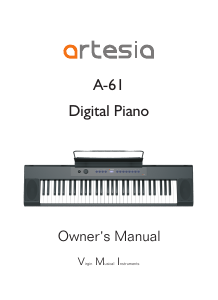 Handleiding Artesia A-61 Digitale piano