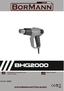 Εγχειρίδιο Bormann BHG2000 Πιστόλι θερμού αέρα