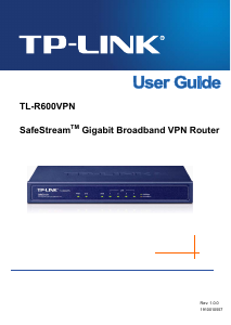 Manual TP-Link TL-R600VPN SafeStream Router