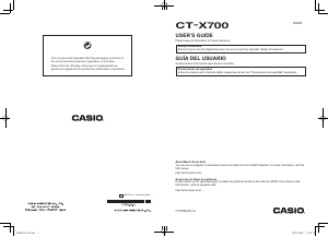 Handleiding Casio CT-X700 Keyboard