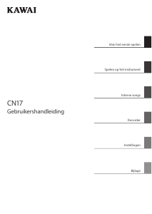 Handleiding Kawai CN17 Digitale piano