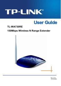 Manual TP-Link TL-WA730RE Range Extender