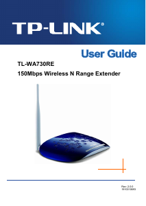 Handleiding TP-Link TL-WA730RE Range extender