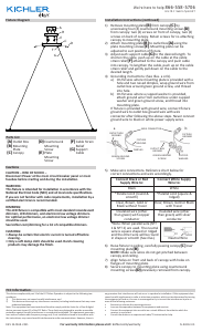 Manual de uso Kichler 84312WH Koloa Lámpara