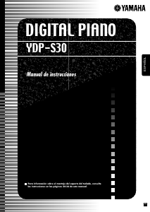 Manual de uso Yamaha YDP-S30 Piano digital