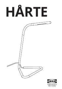 Manual de uso IKEA HARTE Lámpara