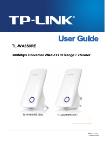 Manual TP-Link TL-WA850RE Range Extender