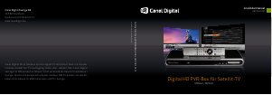 Bruksanvisning Canal Digital HD PVR 101ST Digitalmottagare
