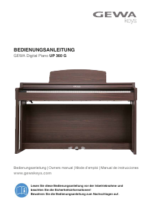 Bedienungsanleitung GEWA UP 360G E-Piano