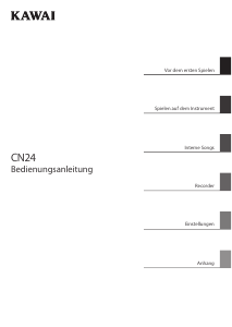 Bedienungsanleitung Kawai CN24 E-Piano