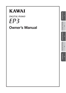 Manual Kawai EP3 Digital Piano