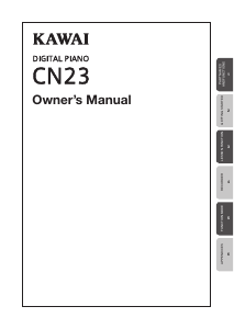 Manual Kawai CN23 Digital Piano
