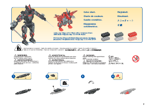 Handleiding Mega Bloks set 9357 Blok Bots Ninja & Dragon