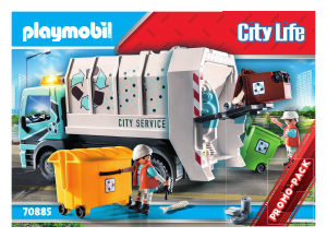 Εγχειρίδιο Playmobil set 70885 Cityservice Φορτηγό ανακύκλωσης