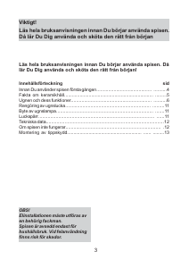 Bruksanvisning Cylinda SK 644 Spis