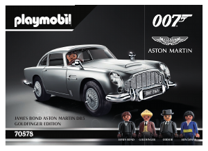 Manual Playmobil set 70578 James Bond Aston Martin DB5 - Goldfinger Edition