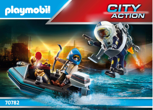 Εγχειρίδιο Playmobil set 70782 Police Σύλληψη ληστή έργων τέχνης από αστυνομικό jetpack