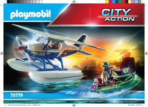 Εγχειρίδιο Playmobil set 70779 Police Καταδίωξη λαθρέμπορου από αστυνομικό υδροπλάνο