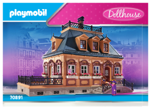 Manual Playmobil set 70891 Victorian Casa pequena de bonecas vitoriana
