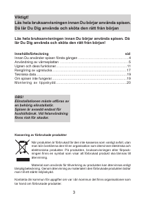 Bruksanvisning Cylinda SKi 622VL Spis