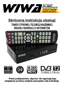 Instrukcja WIWA H.265 Maxx Odbiornik cyfrowy