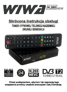 Instrukcja WIWA H.265 Odbiornik cyfrowy