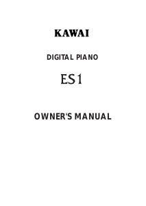 Manual Kawai ES1 Digital Piano