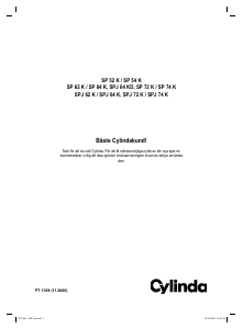 Bruksanvisning Cylinda SPJ 64 K Spis