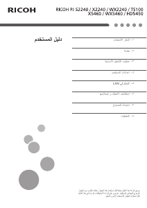 كتيب ريكوه PJ TS100 بروجكتور
