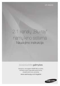 Vadovas Samsung HT-D5200 Namų kino sistema