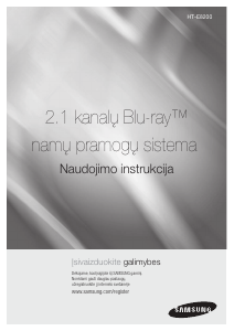 Vadovas Samsung HT-E8200 Namų kino sistema