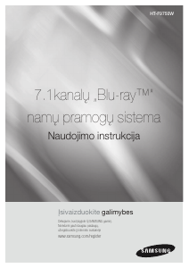 Vadovas Samsung HT-F9750W Namų kino sistema