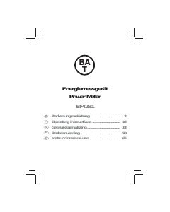 Manual de uso Brennenstuhl EM 231 Medidor de energía