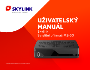 Manuál Kaon MZ-50 (Skylink) Digitální přijímač