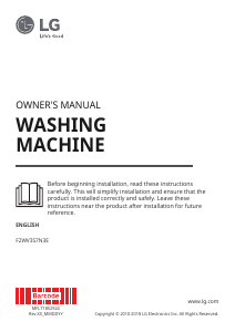 Manual LG F2WV3S7N3E Washing Machine