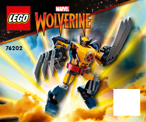 Manual Lego set 76202 Super Heroes Wolverine mech armor