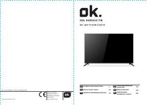 Instrukcja OK ODL 6585OUC-TIB Telewizor LED