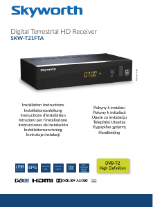 Manuál Skyworth SKW-T21FTA Digitální přijímač