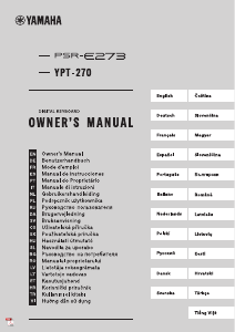 Használati útmutató Yamaha PSR-E273 Digitális billentyűzet