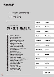 Handleiding Yamaha PSR-E273 Keyboard