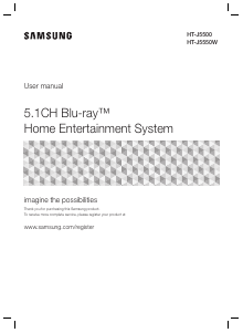 Manuale Samsung HT-J5550W Sistema home theater