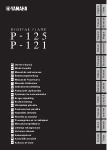 Priročnik Yamaha P-125 Digitalni klavir
