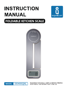 Manual de uso Aigostar 330400QNL Báscula de cocina