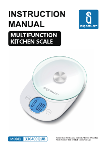 Manual Aigostar 330400QUB Balança de cozinha