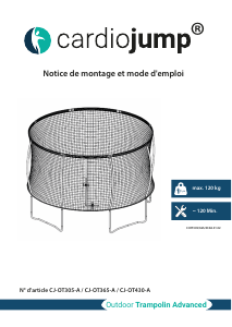 Mode d’emploi Cardiojump CJ-OT-365-A Trampoline