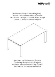 Handleiding Hülsta ET 1000plus Eettafel