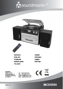 Manuale Soundmaster MCD 5550 Giradischi