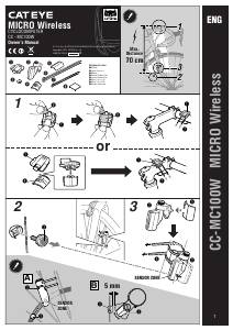 Handleiding Cateye CC-MC100W Micro Fietscomputer