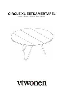 Instrukcja vtwonen Circle XL Stół