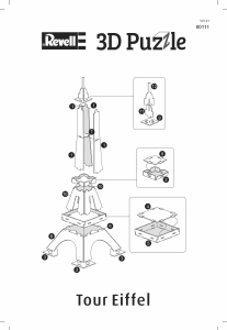 Manuale Revell 00111 Eiffel Tower Puzzle 3D